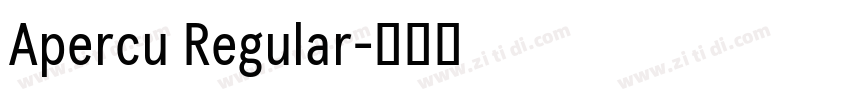 Apercu Regular字体转换